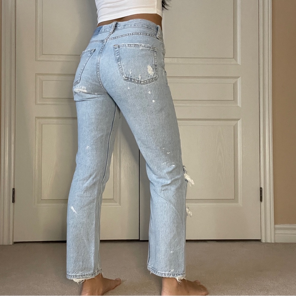 Zara distressed jeans